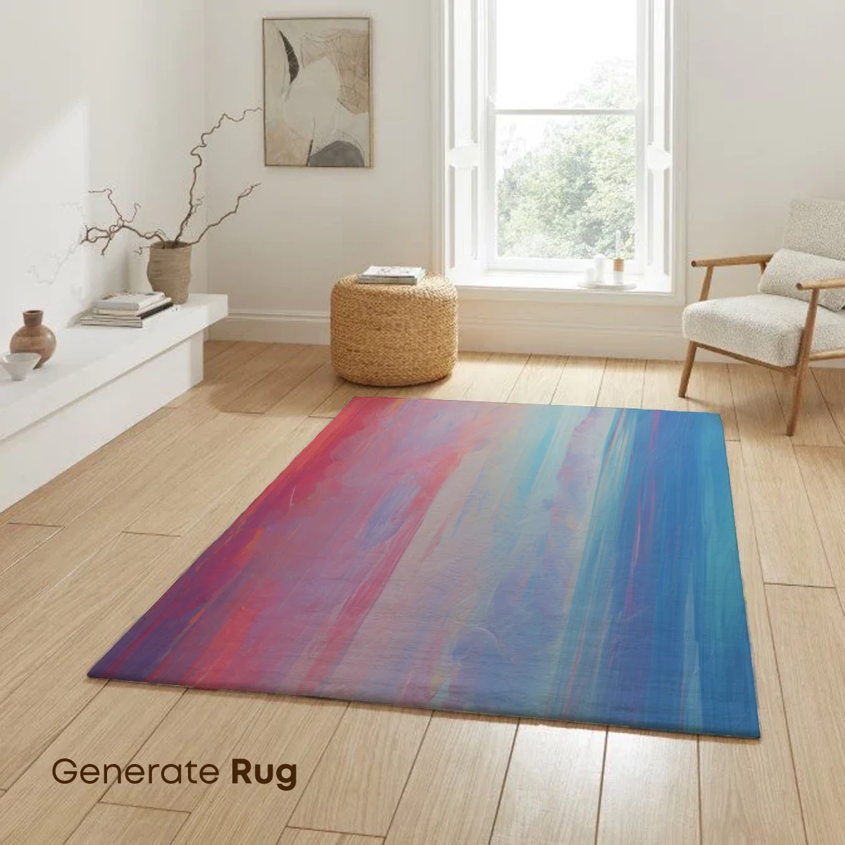 Abstract Fusion: Warm Reds Meet Cool Blues - Image 6