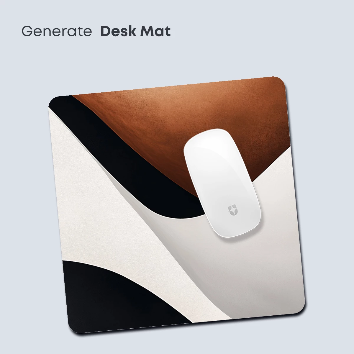 Abstract Flow: Copper, White, and Black Harmony - Image 4