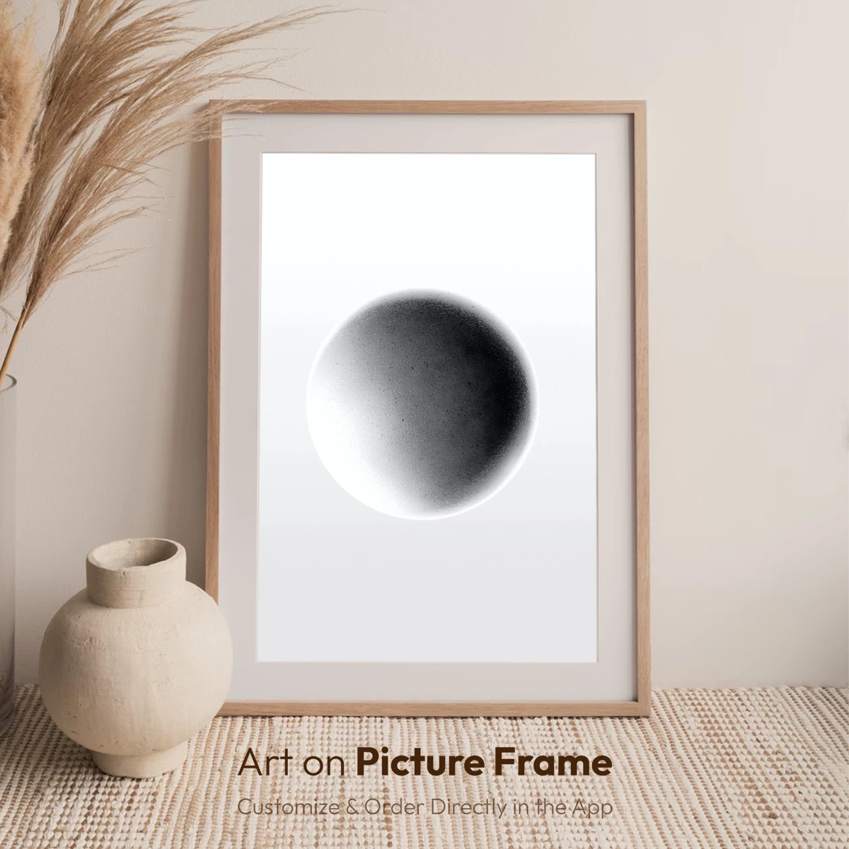 Eclipse of Solitude: Monochromatic Sphere in Void - Image 6