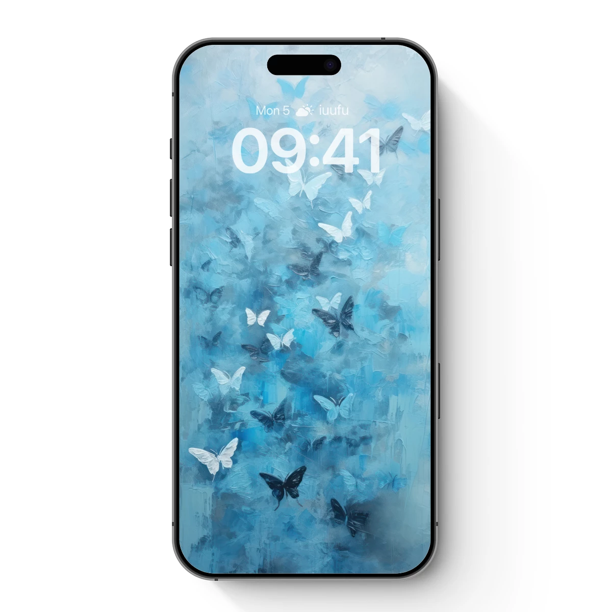 Ethereal Butterfly Swarm in Azure Hues