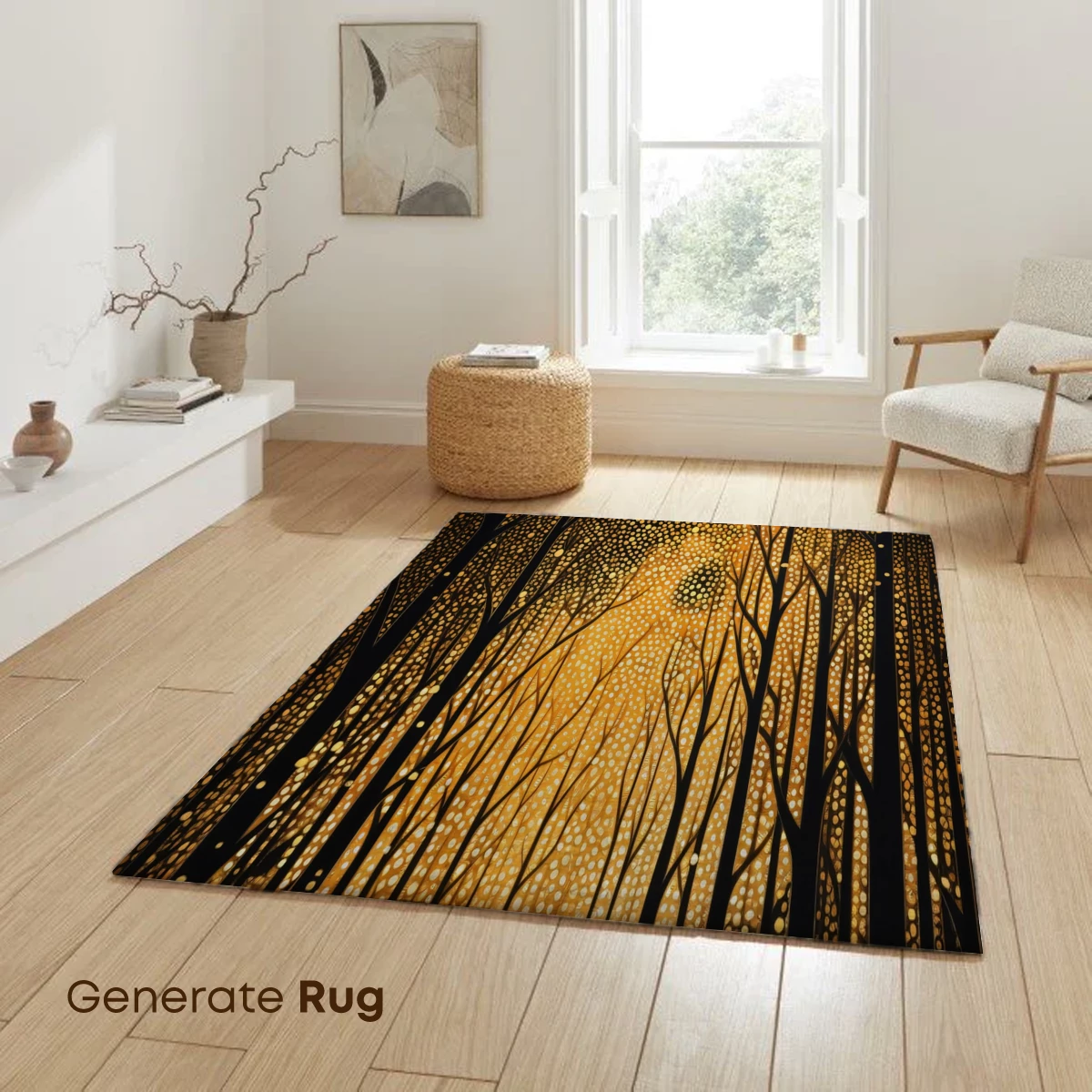 Golden Forest Whispers: A Luminous Pathway - Image 6