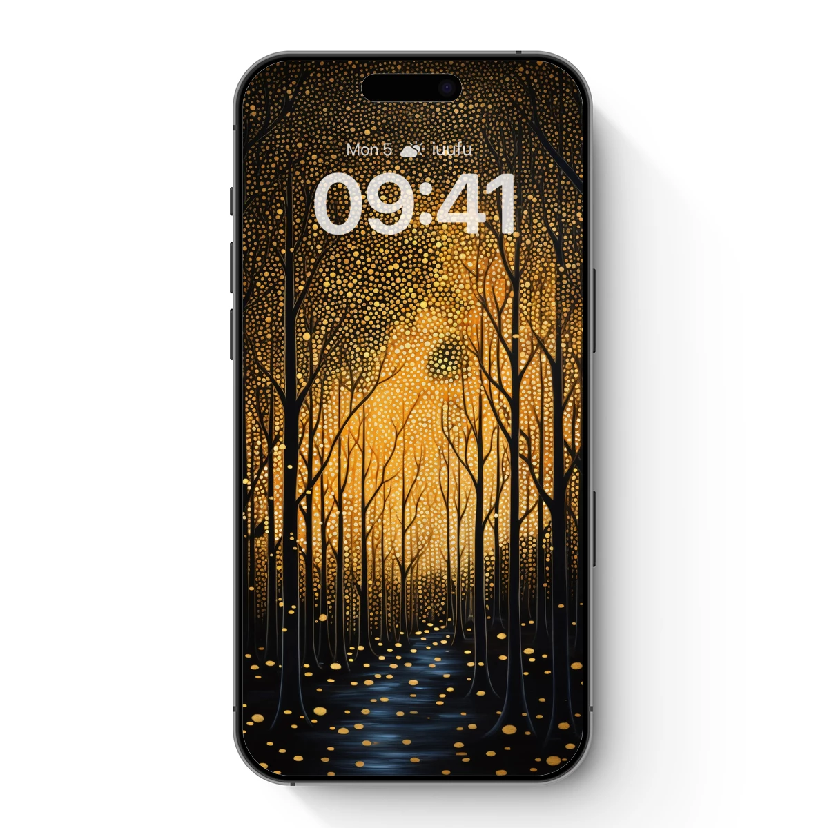 Golden Forest Whispers: A Luminous Pathway