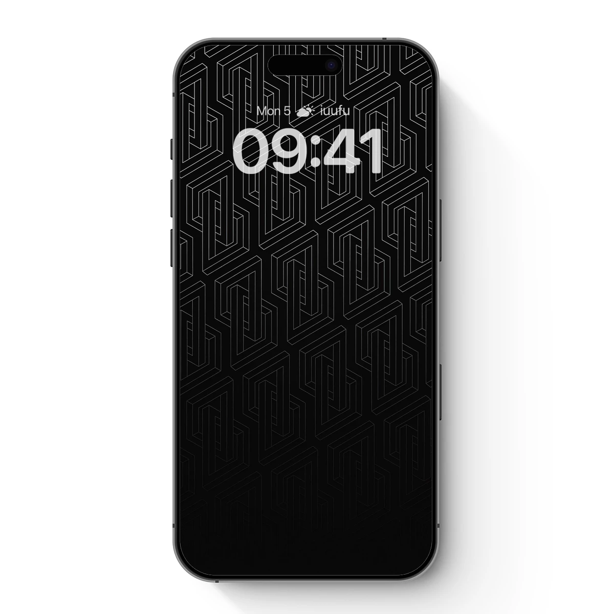 Geometric Illusion: White Lines on Black