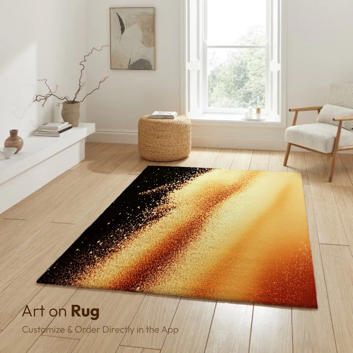 Golden Dust Symphony: Ethereal Particles in Motion - Image 6