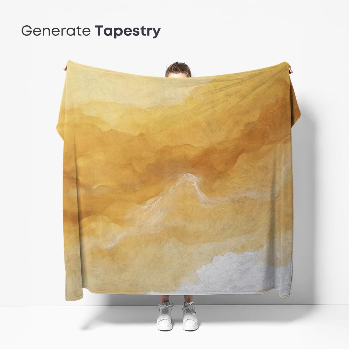 Golden Horizon: Abstract Fluidity in Warm Tones - Image 5