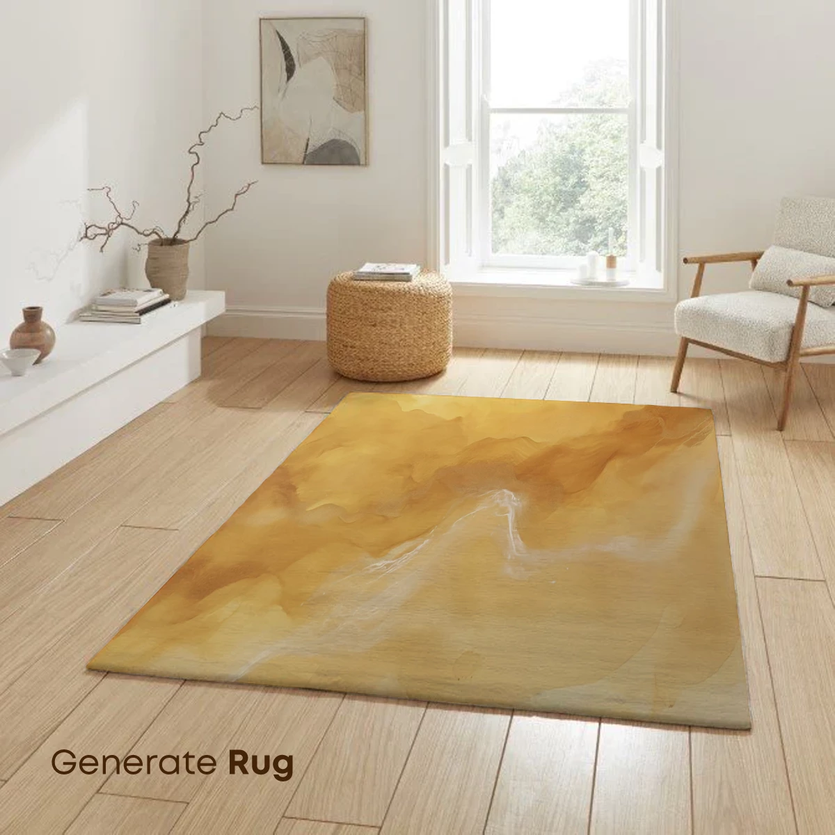 Golden Horizon: Abstract Fluidity in Warm Tones - Image 6