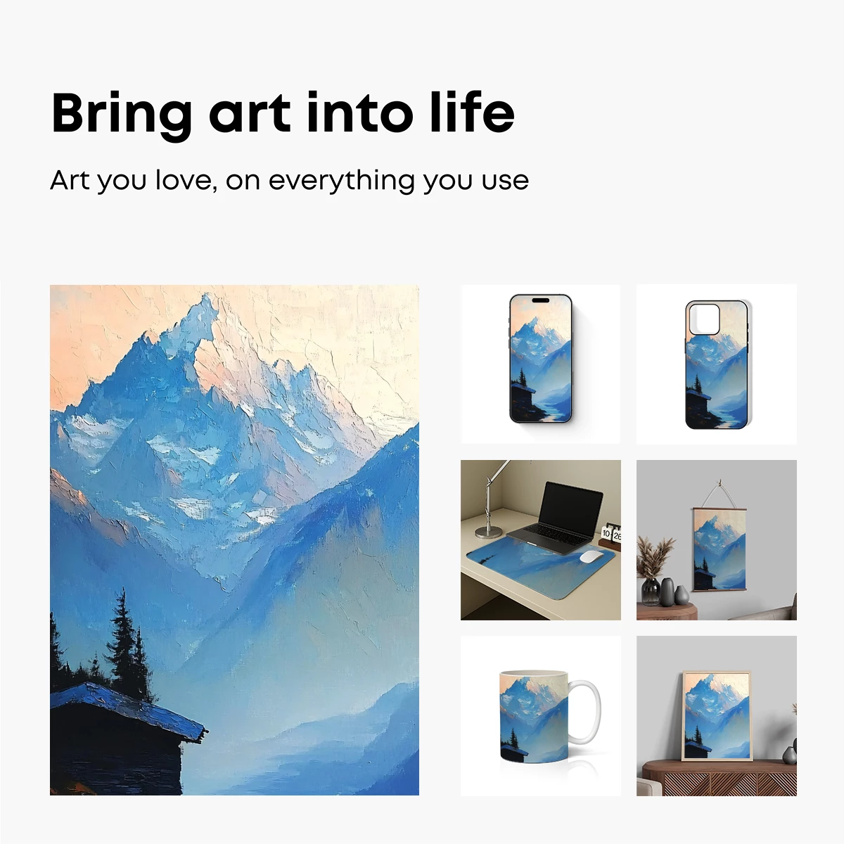 Alpine Serenity: A Painterly Odyssey - Image 2