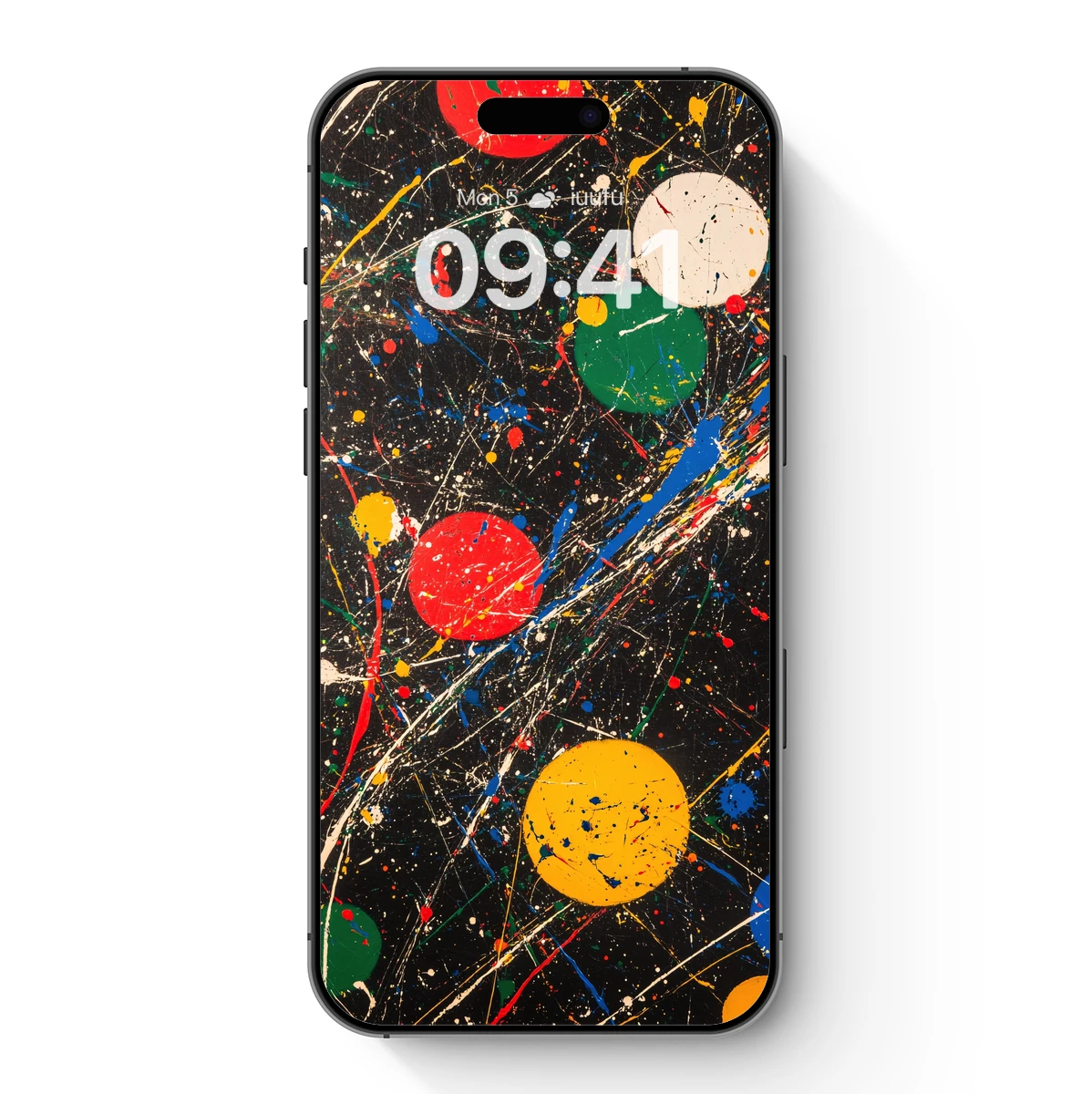 Abstract Splatter Circles: A Dynamic Canvas