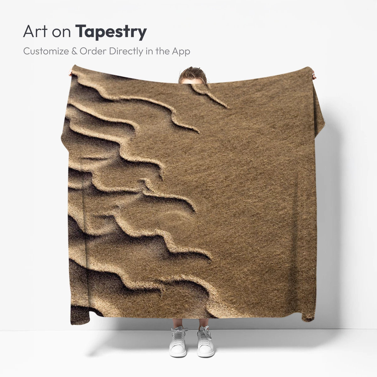 Desert Whispers: Sand Ripples in Elegance - Image 5