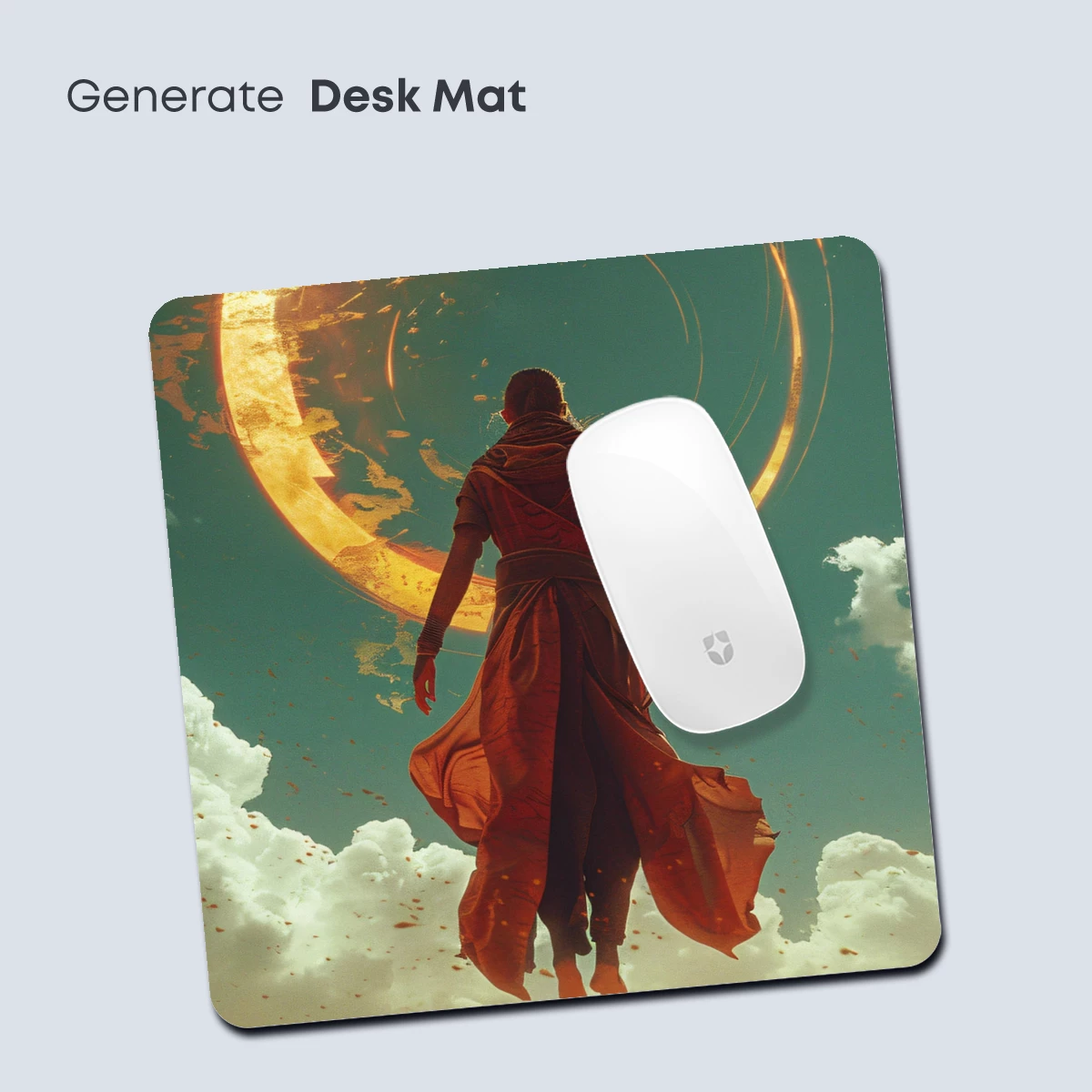 Ethereal Desert Levitation: Futuristic Wanderer - Image 4