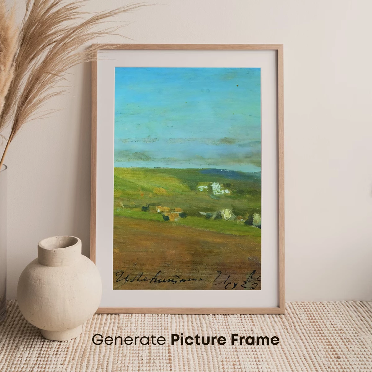 Impressionist Landscape: Rolling Hills and Serene Skies - Image 7