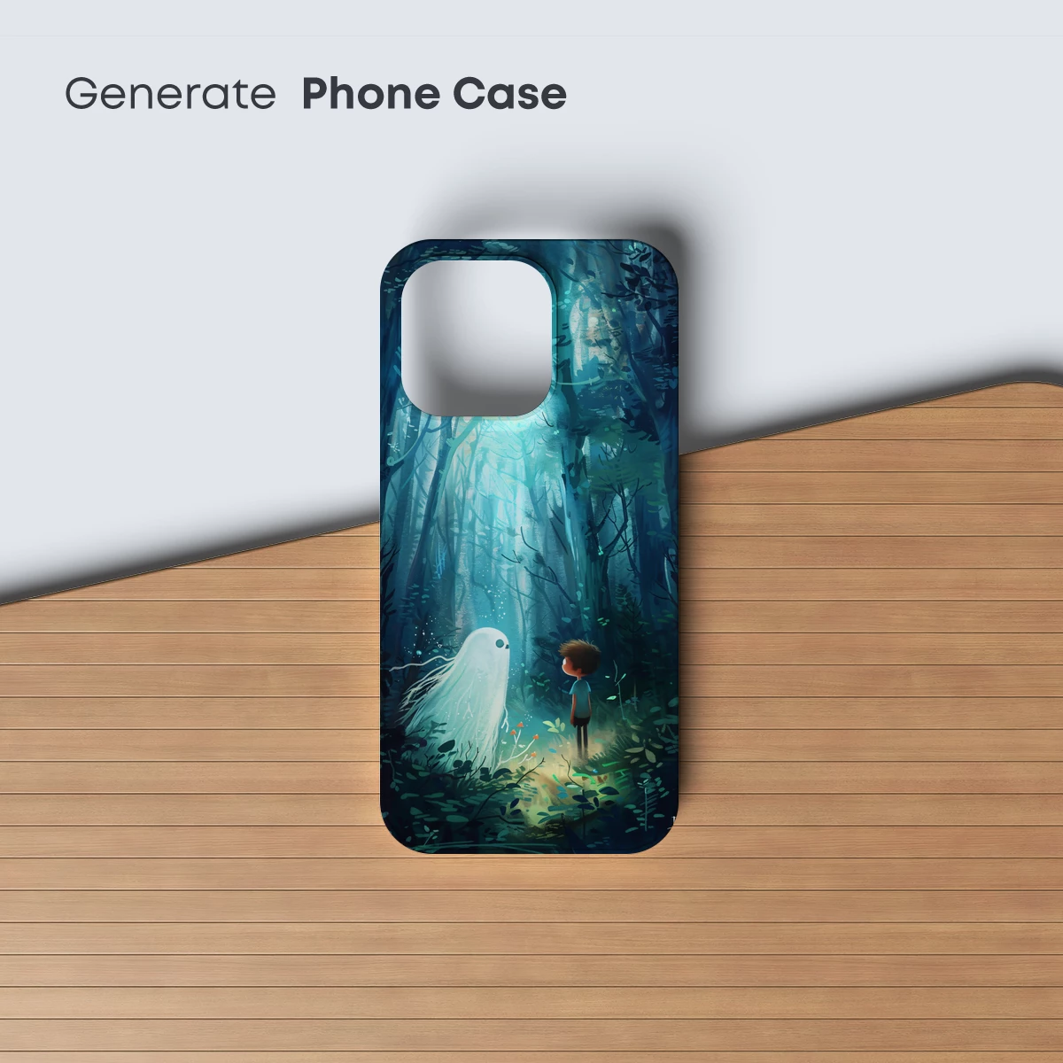 Enchanted Forest Encounter: Boy Meets Ethereal Spirit - Image 3