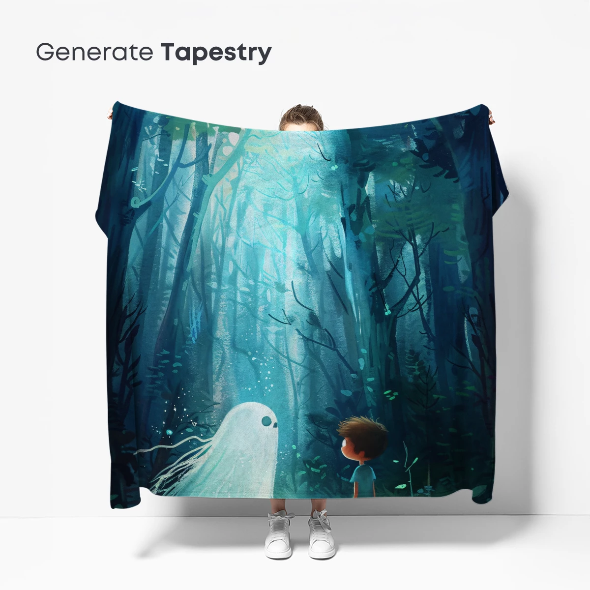 Enchanted Forest Encounter: Boy Meets Ethereal Spirit - Image 5