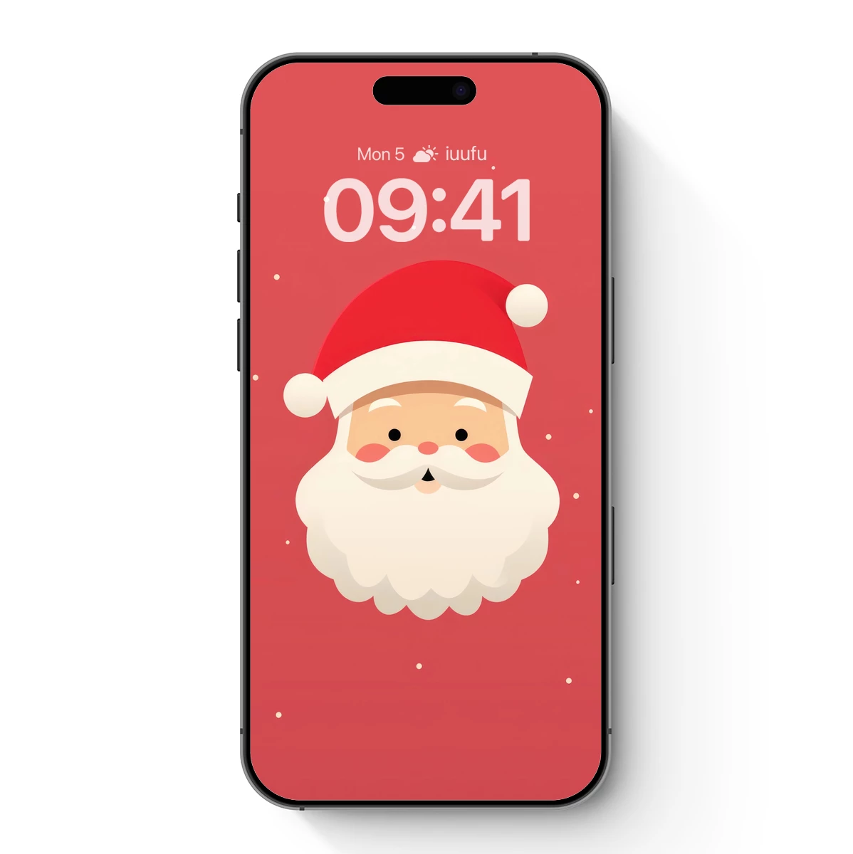 Minimalist Santa: Festive Cheer in Simplified Art