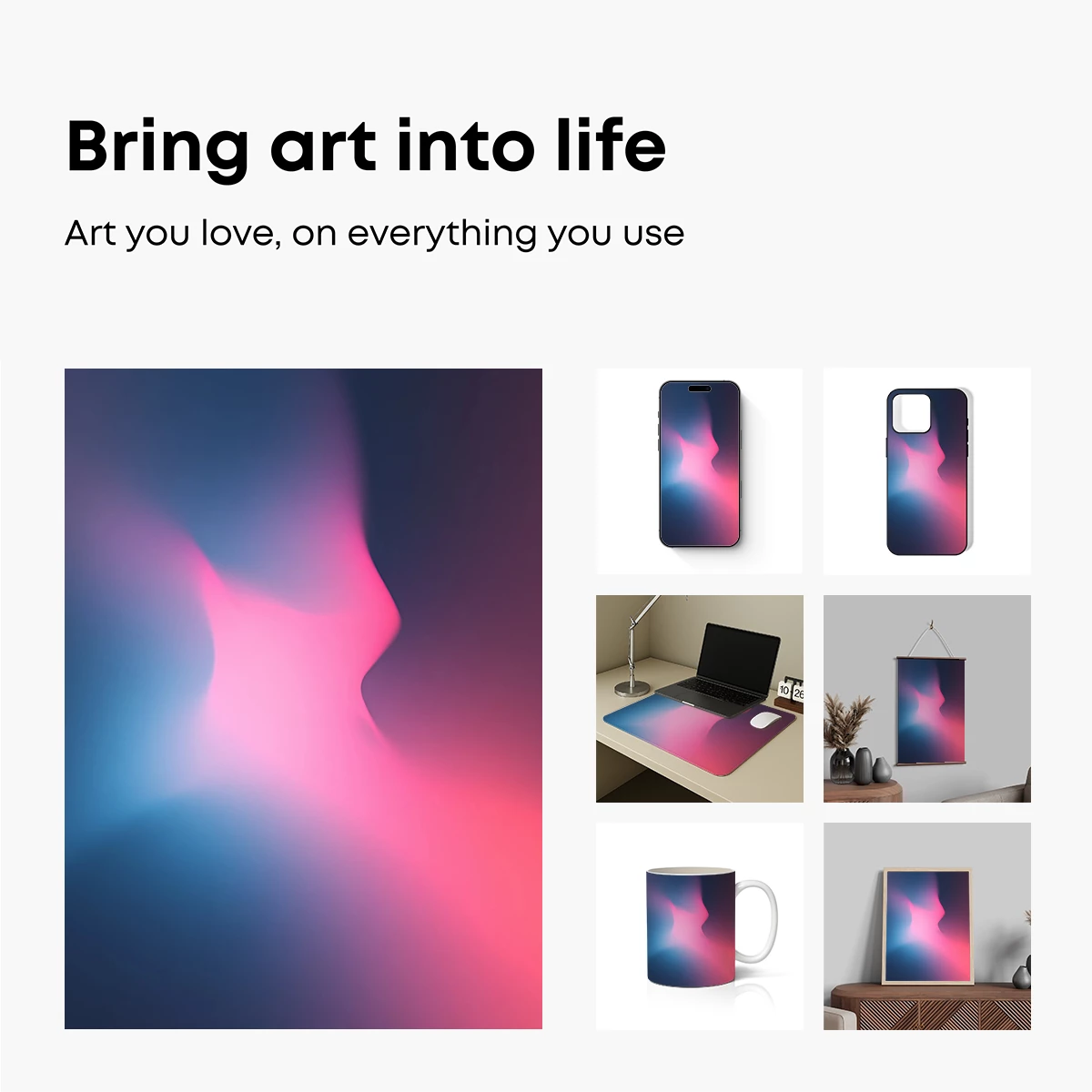 Fluid Chromatic Waves: Abstract Gradient Art - Image 2