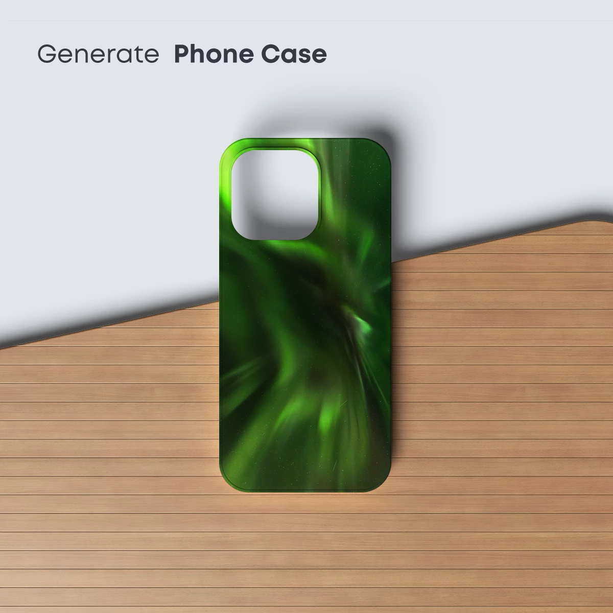 Aurora Vortex: Green Swirls in Cosmic Night - Image 3