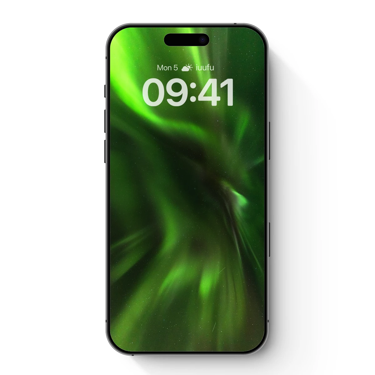 Aurora Vortex: Green Swirls in Cosmic Night