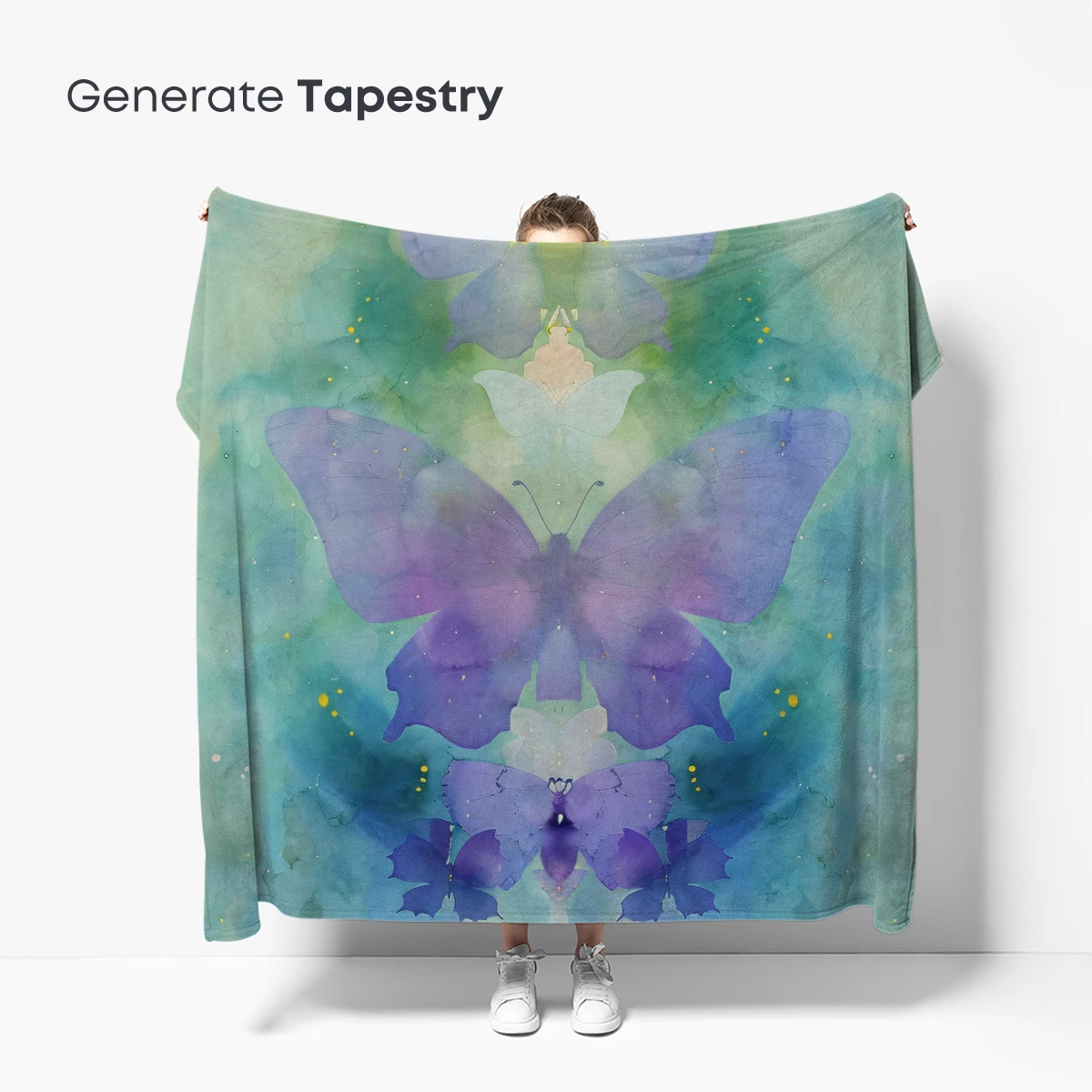 Butterfly Symmetry in Watercolor Harmony - Image 5