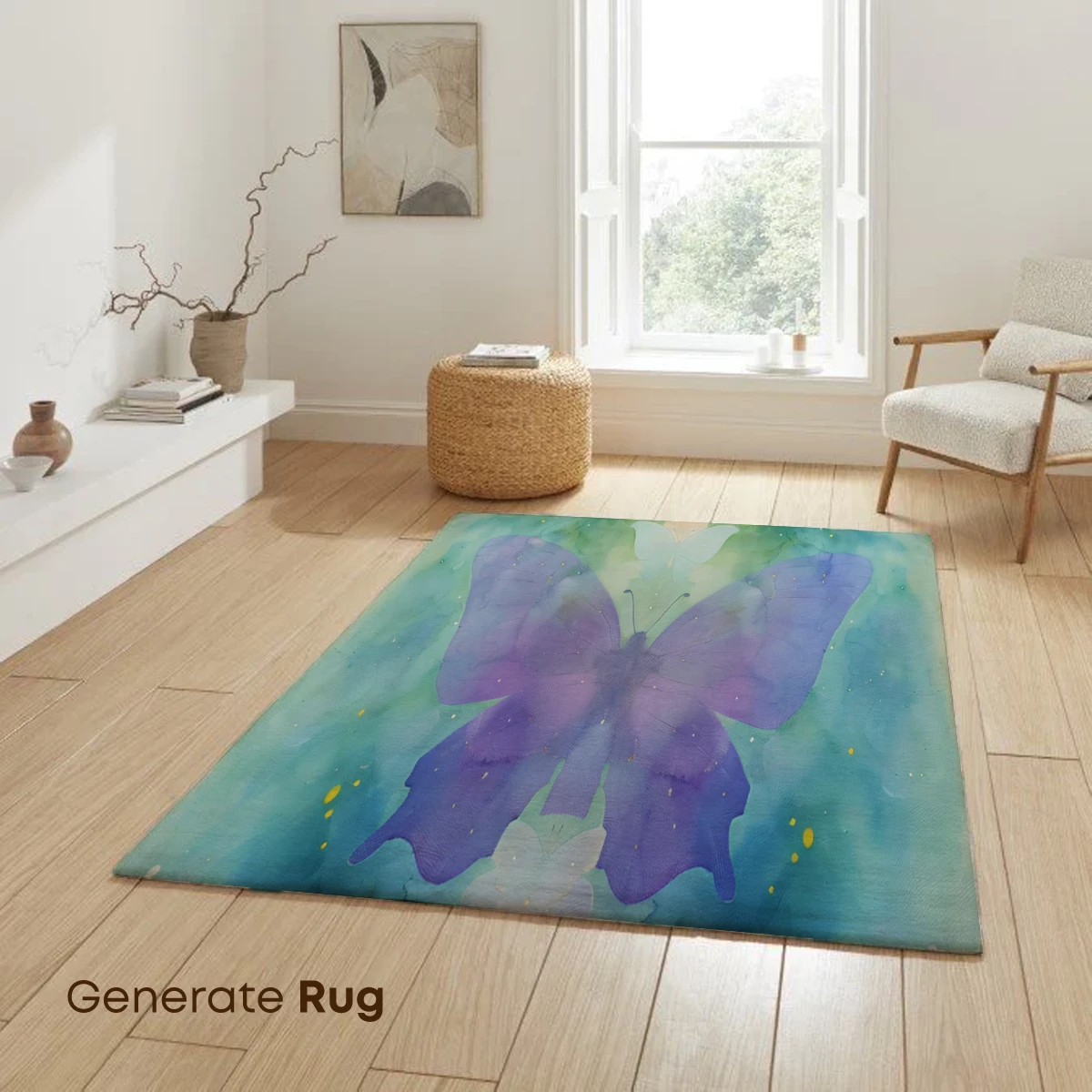 Butterfly Symmetry in Watercolor Harmony - Image 6