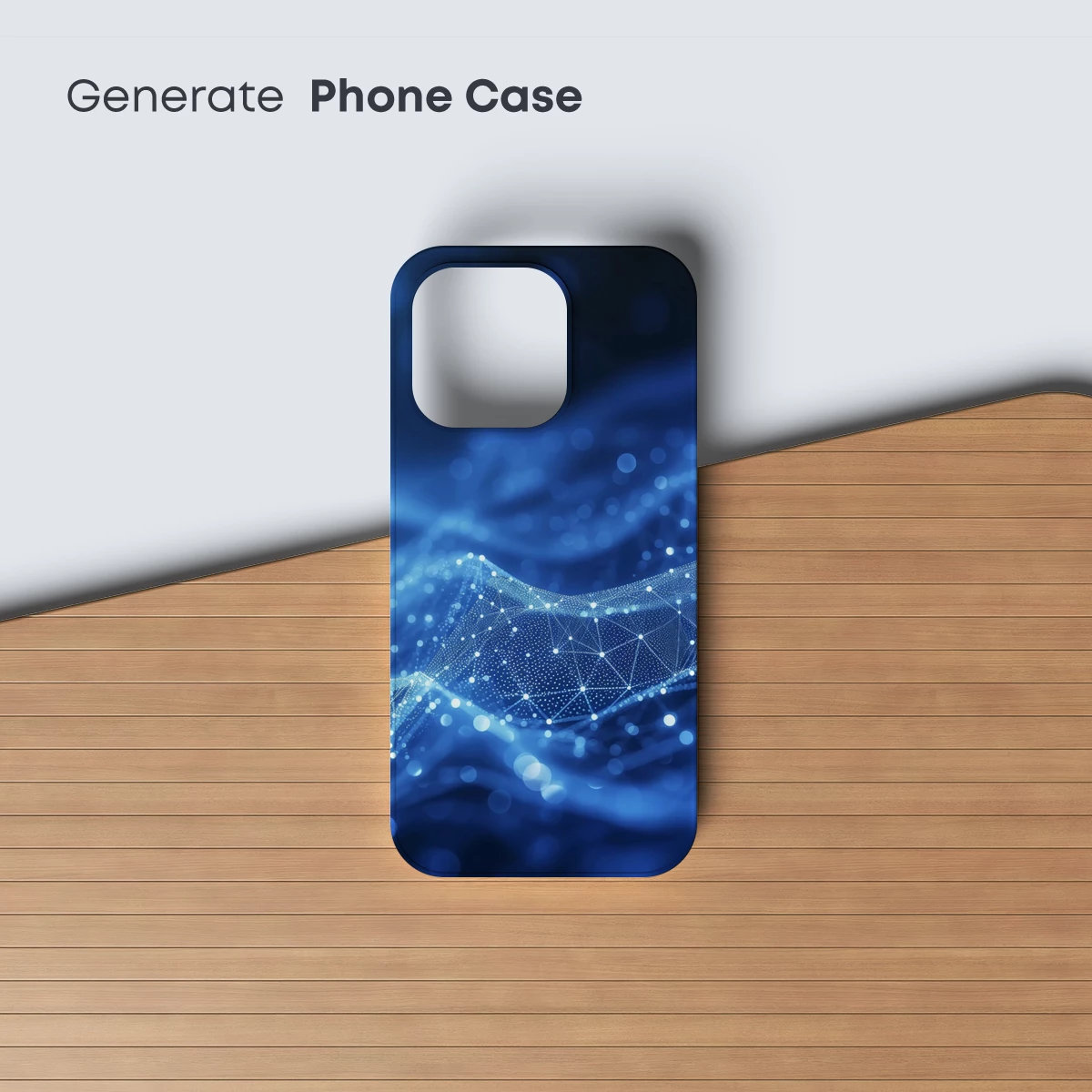 Blue Polygonal Waves: Digital Abstract Artistry - Image 3