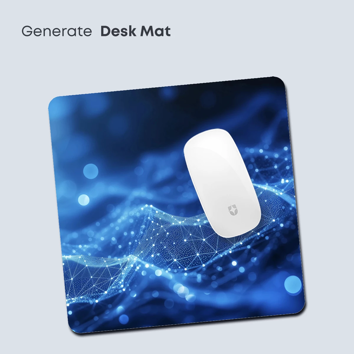 Blue Polygonal Waves: Digital Abstract Artistry - Image 4