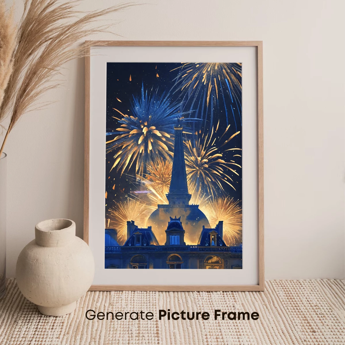 Eiffel Tower Under a Firework Symphony - Image 7