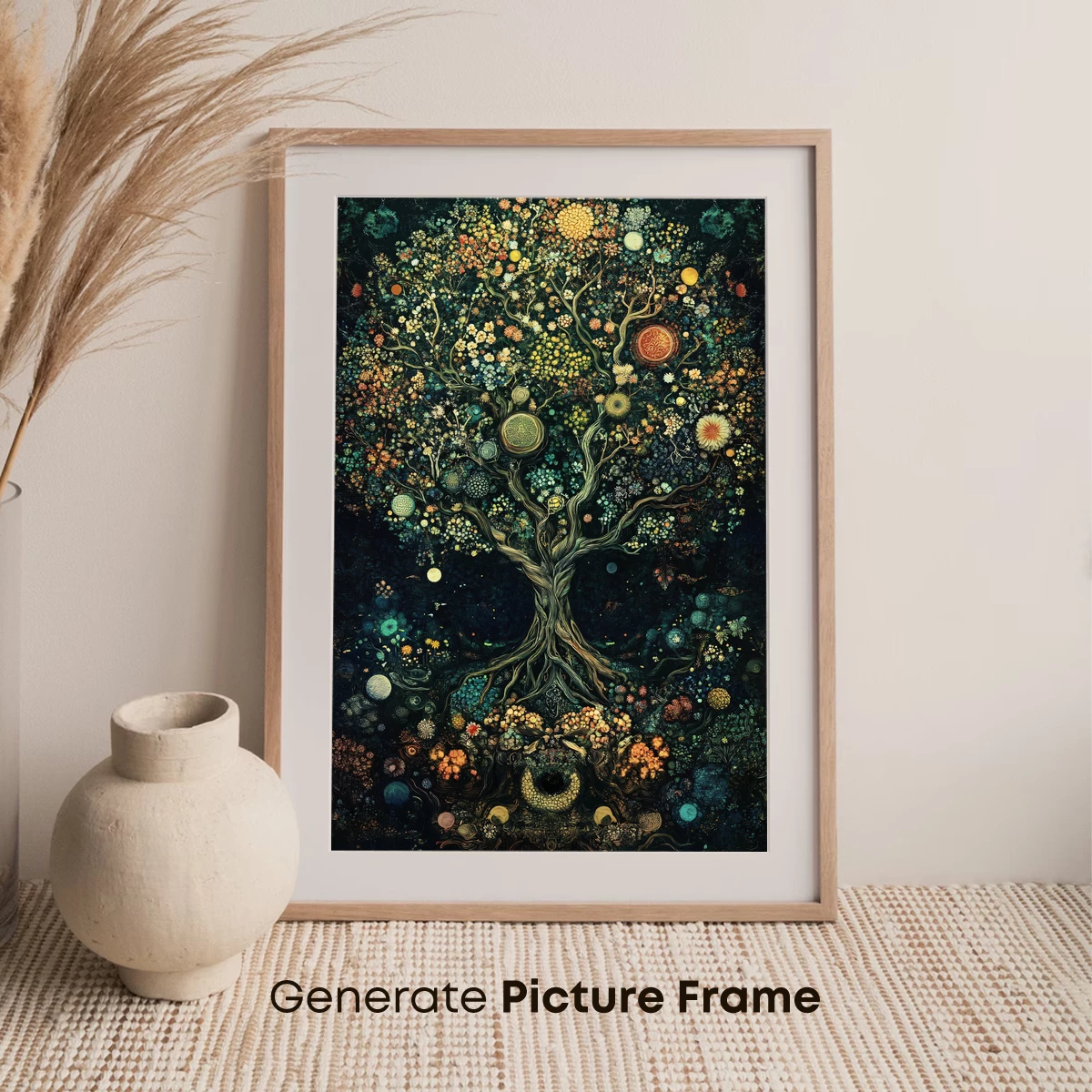 Enchanted Tree of Life: Mystical Floral Fantasy - Image 7