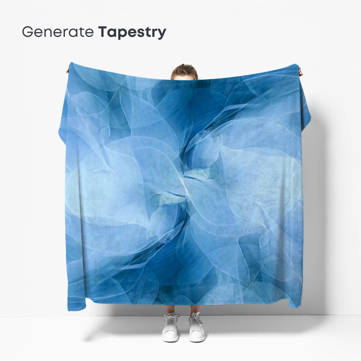 Ethereal Blue Whispers: Abstract Fluidity - Image 5