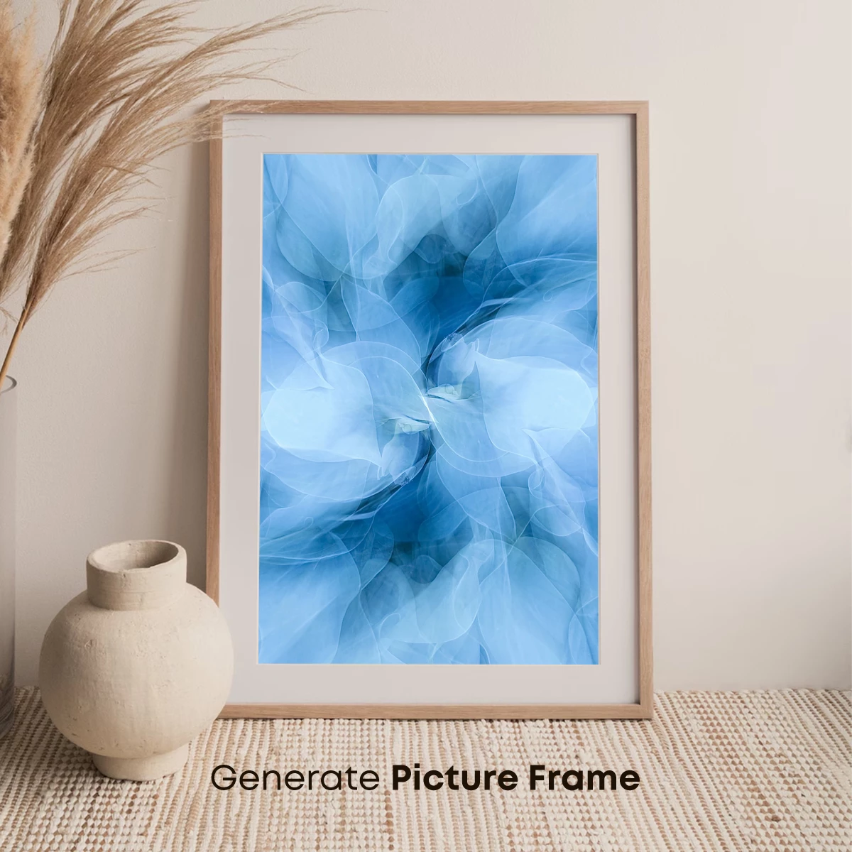 Ethereal Blue Whispers: Abstract Fluidity - Image 7