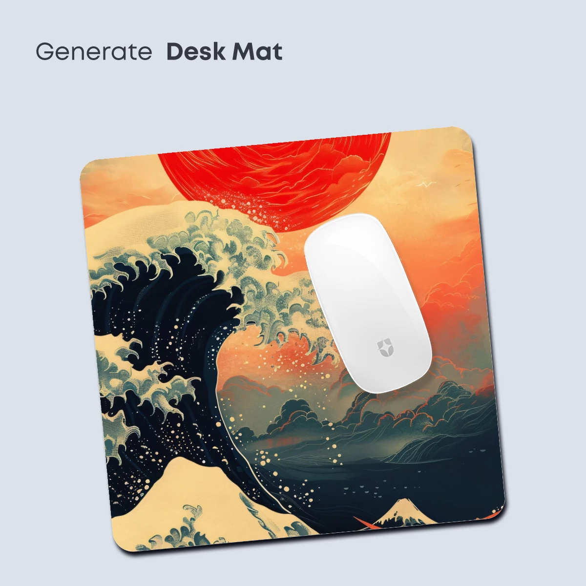 Hokusai's Wave at Sunset: Modern Elegance - Image 4