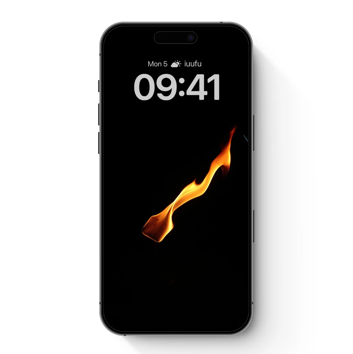 Dancing Flame in Darkness