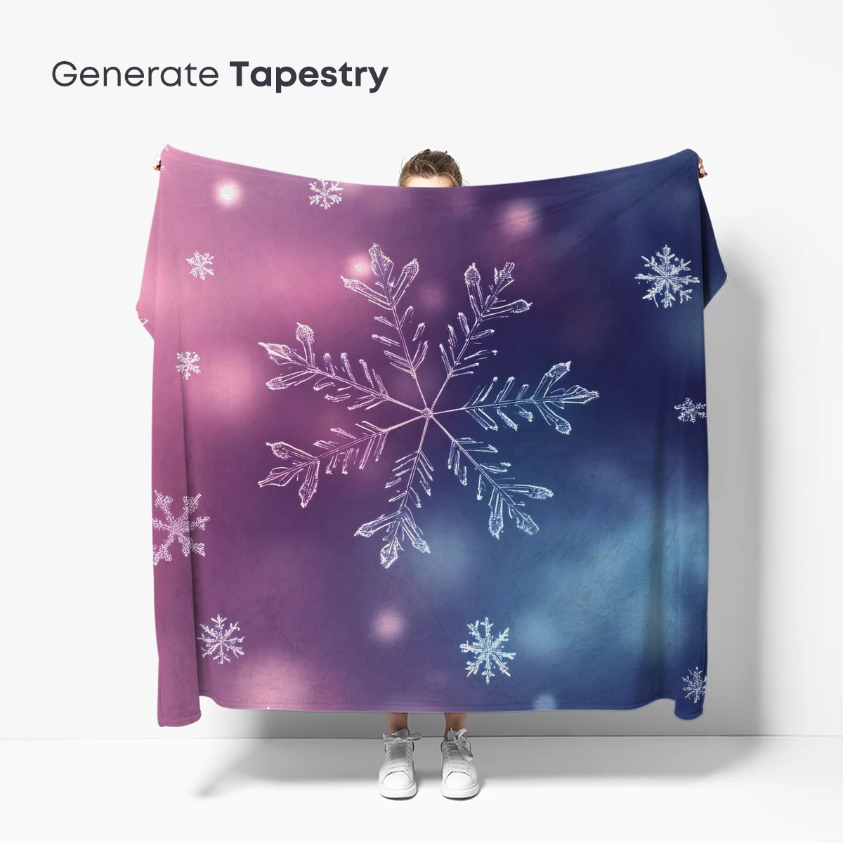 Frosty Symphony: Snowflakes in Pastel Harmony - Image 5