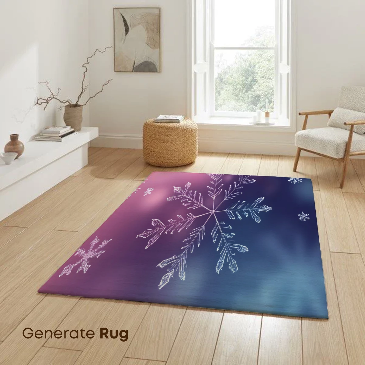 Frosty Symphony: Snowflakes in Pastel Harmony - Image 6