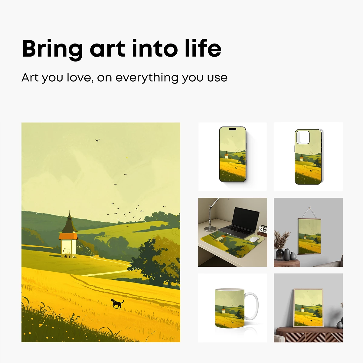 Golden Fields and Solitary Tower - Image 2