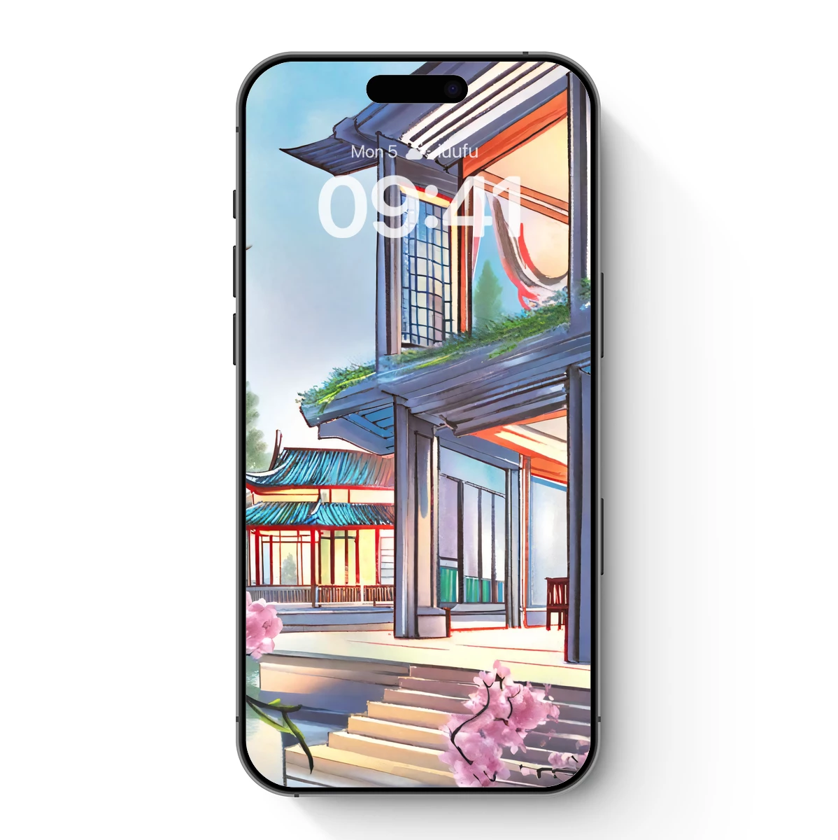 Cherry Blossoms by Serene Pagoda