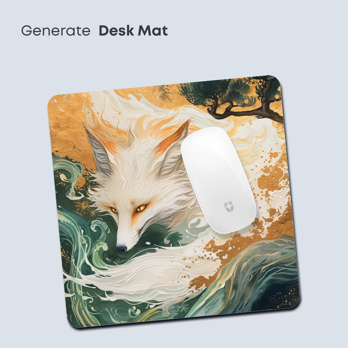 Ethereal Fox in Whirling Waves - Image 4