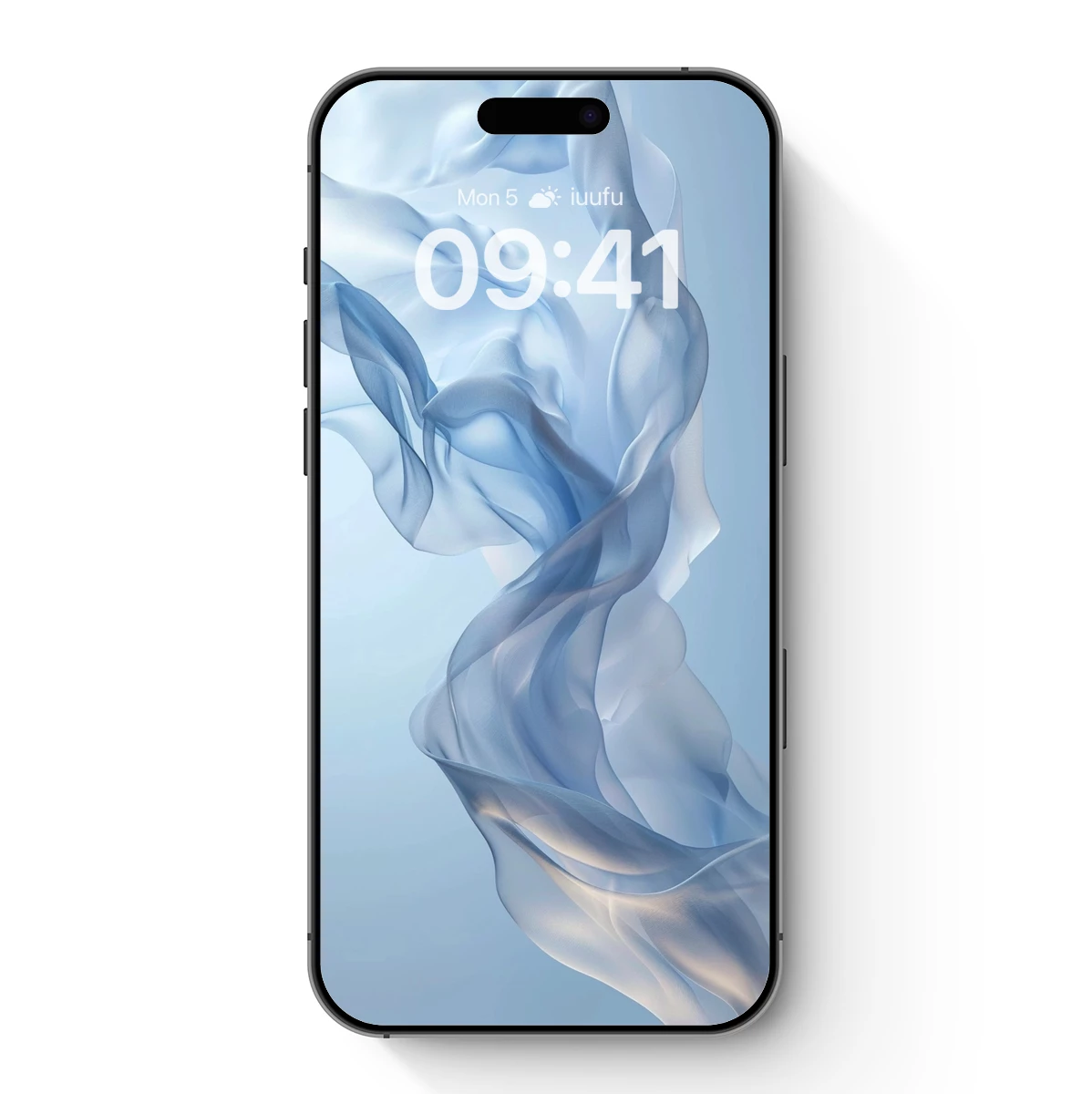 Ethereal Silk Dance: Flowing Fabric in Serene Blues