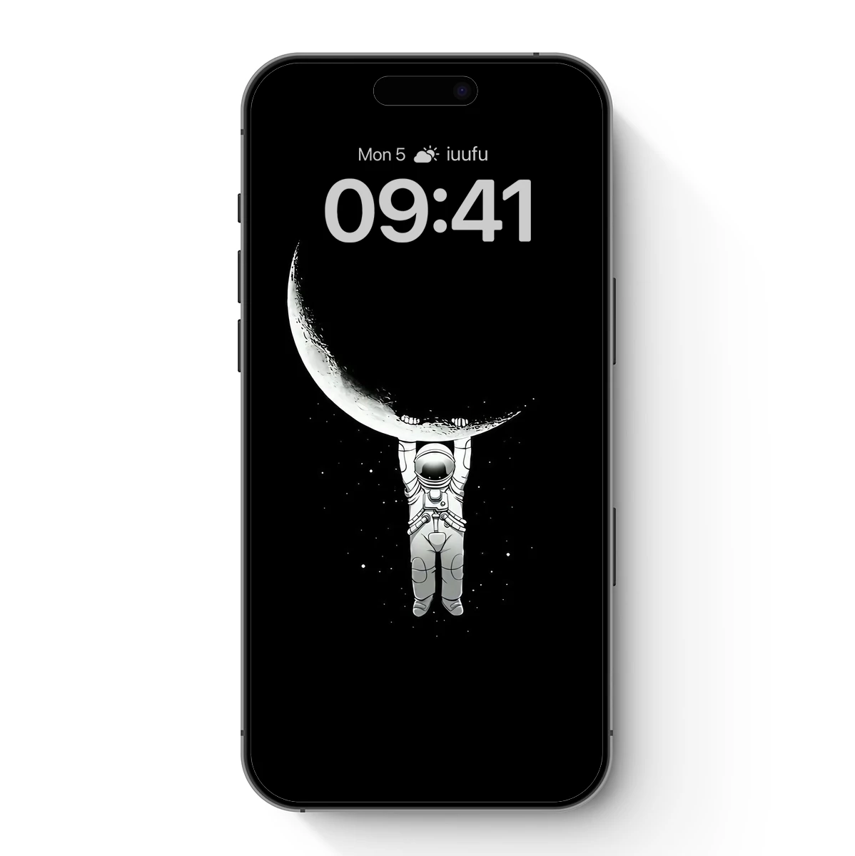 Astronaut Moon Pull-Up: Cosmic Surrealism