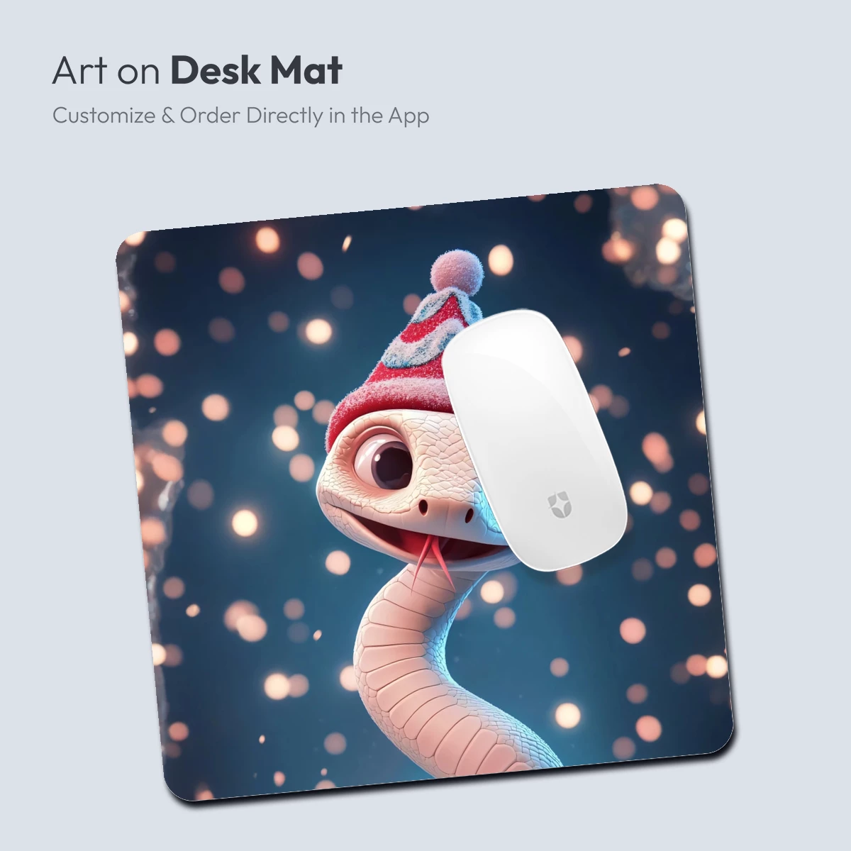 Festive Snake in Winter Wonderland - Image 4