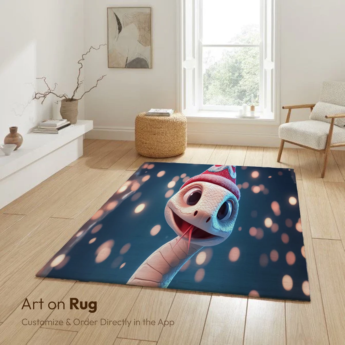 Festive Snake in Winter Wonderland - Image 6