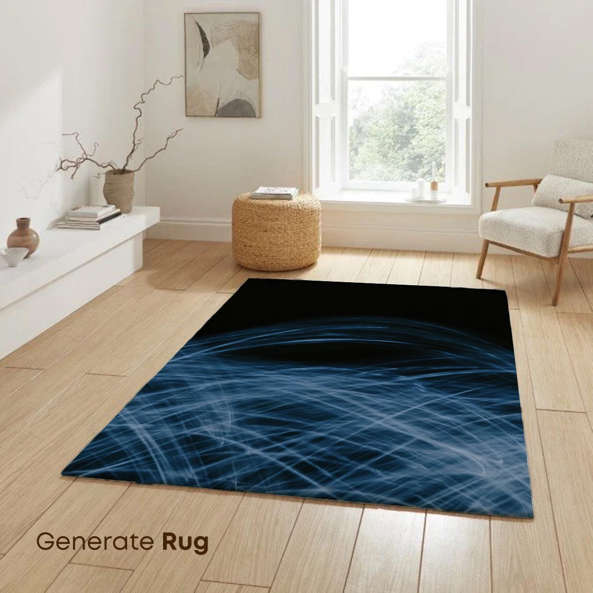 Blue Neon Whispers: Abstract Flow - Image 6