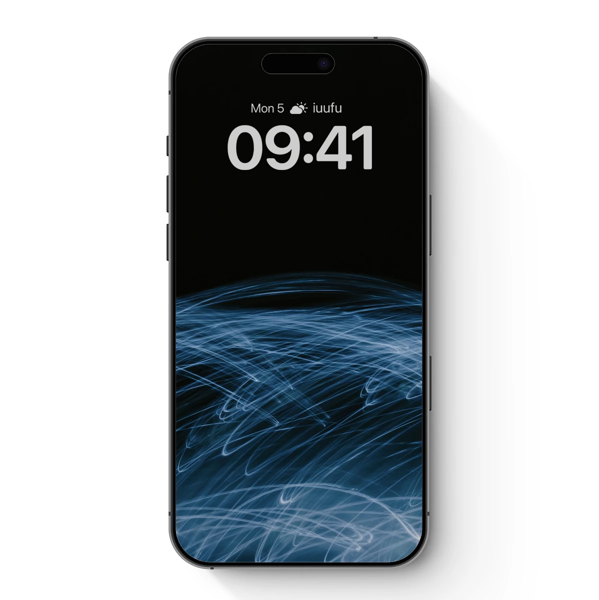 Blue Neon Whispers: Abstract Flow