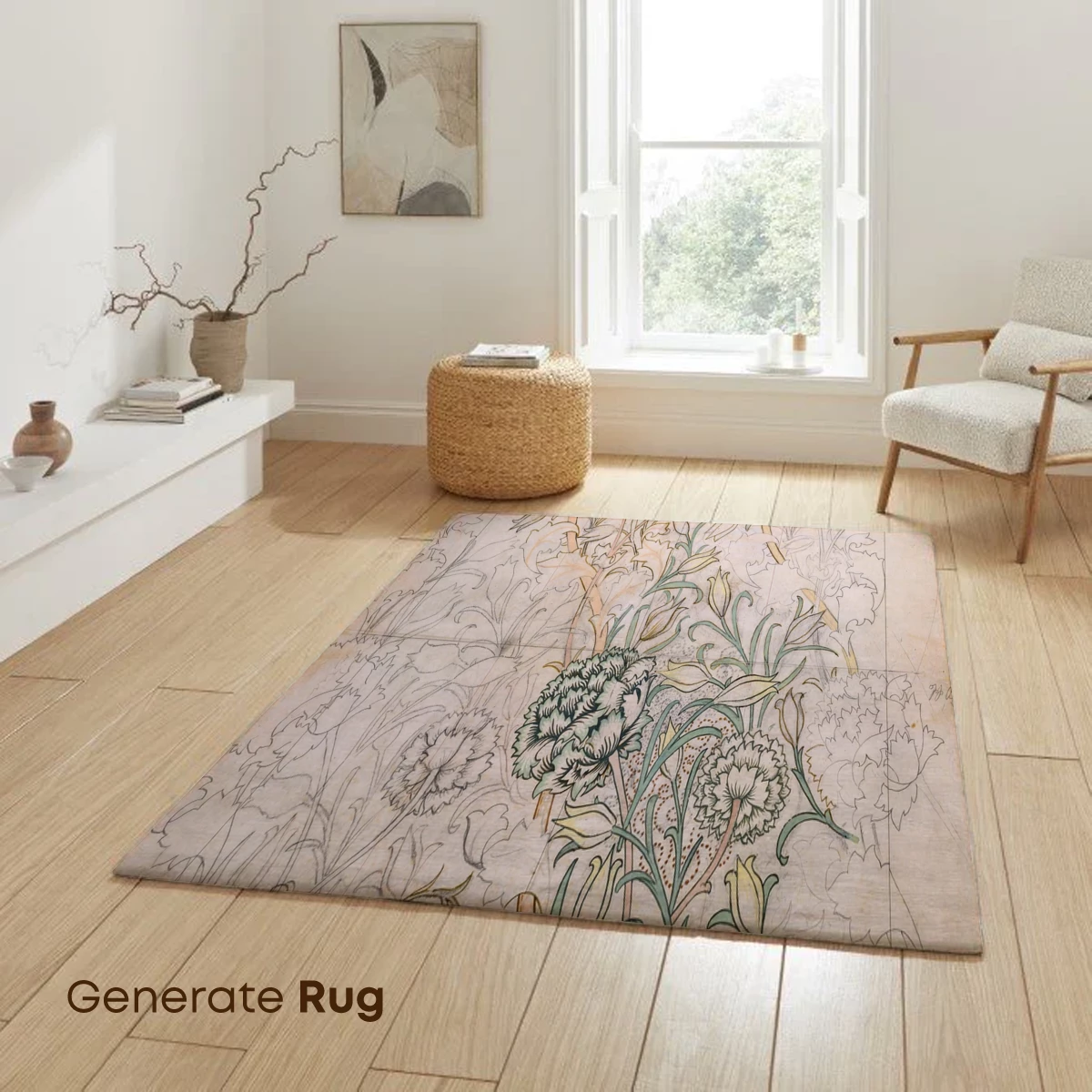 Art Nouveau Floral Symphony - Image 6