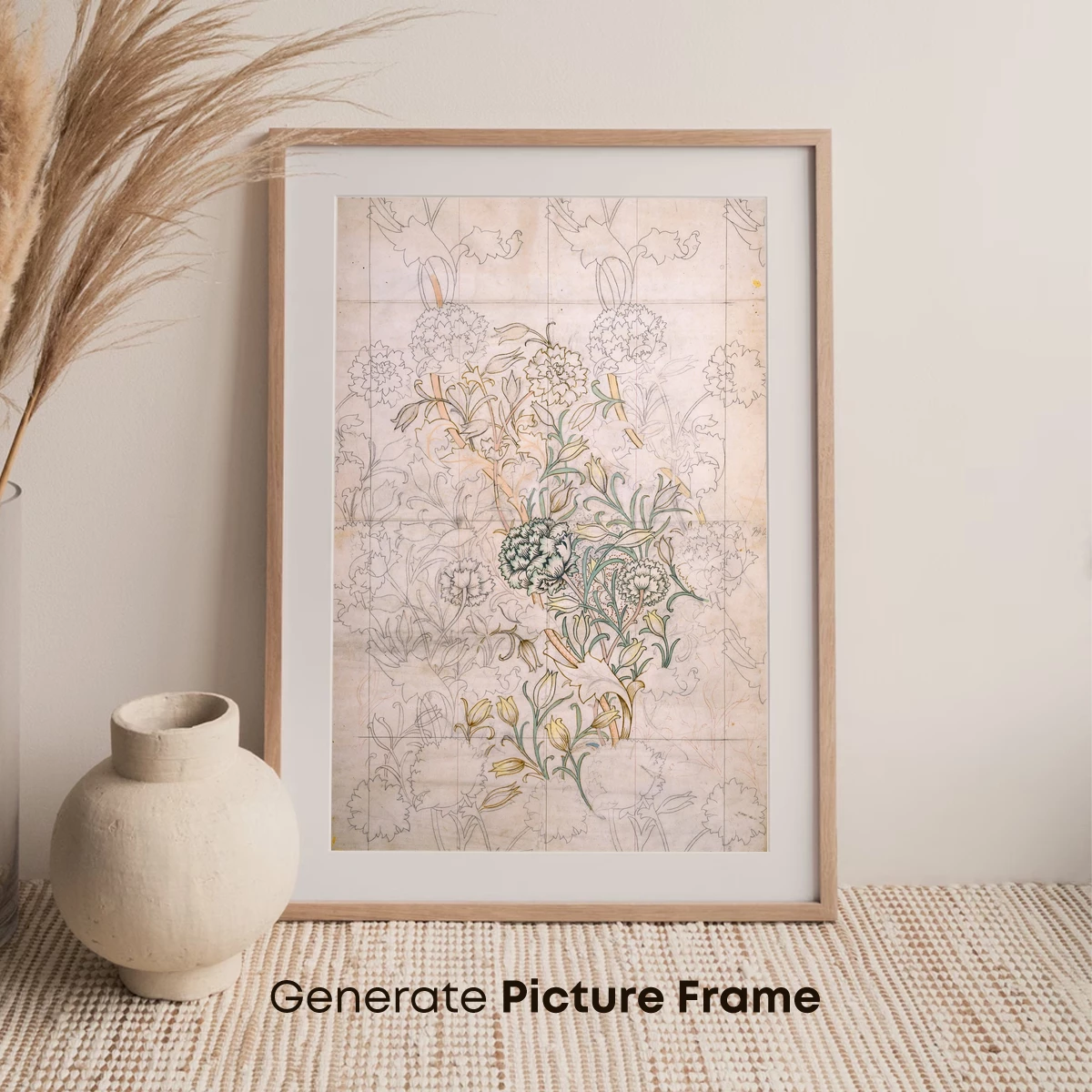 Art Nouveau Floral Symphony - Image 7