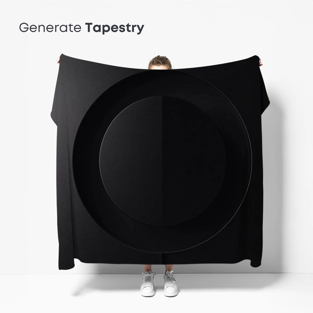 Eclipse of Shadows: Minimalist Black Circles - Image 5