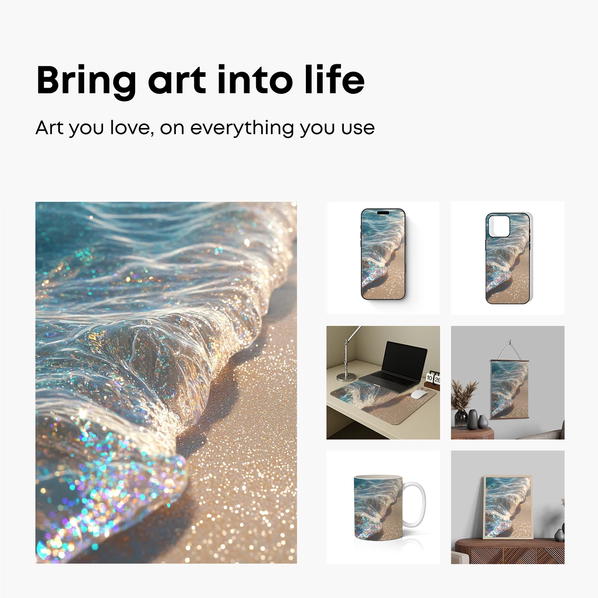 Glittering Wave at Sunset - Image 2