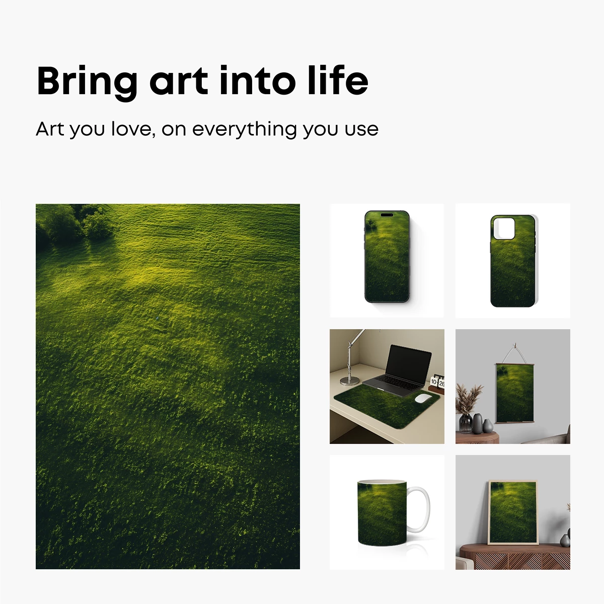 Aerial Verdancy: Sunlit Fields and Shadows - Image 2