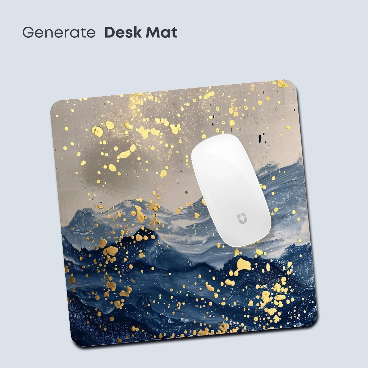 Golden Rain Over Abstract Waves - Image 4