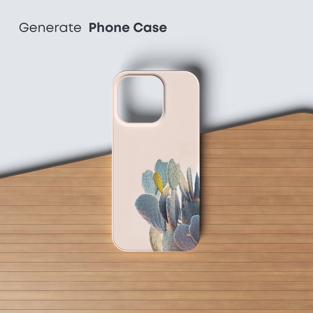 Desert Elegance: Prickly Pear in Pastel Hue - Image 3