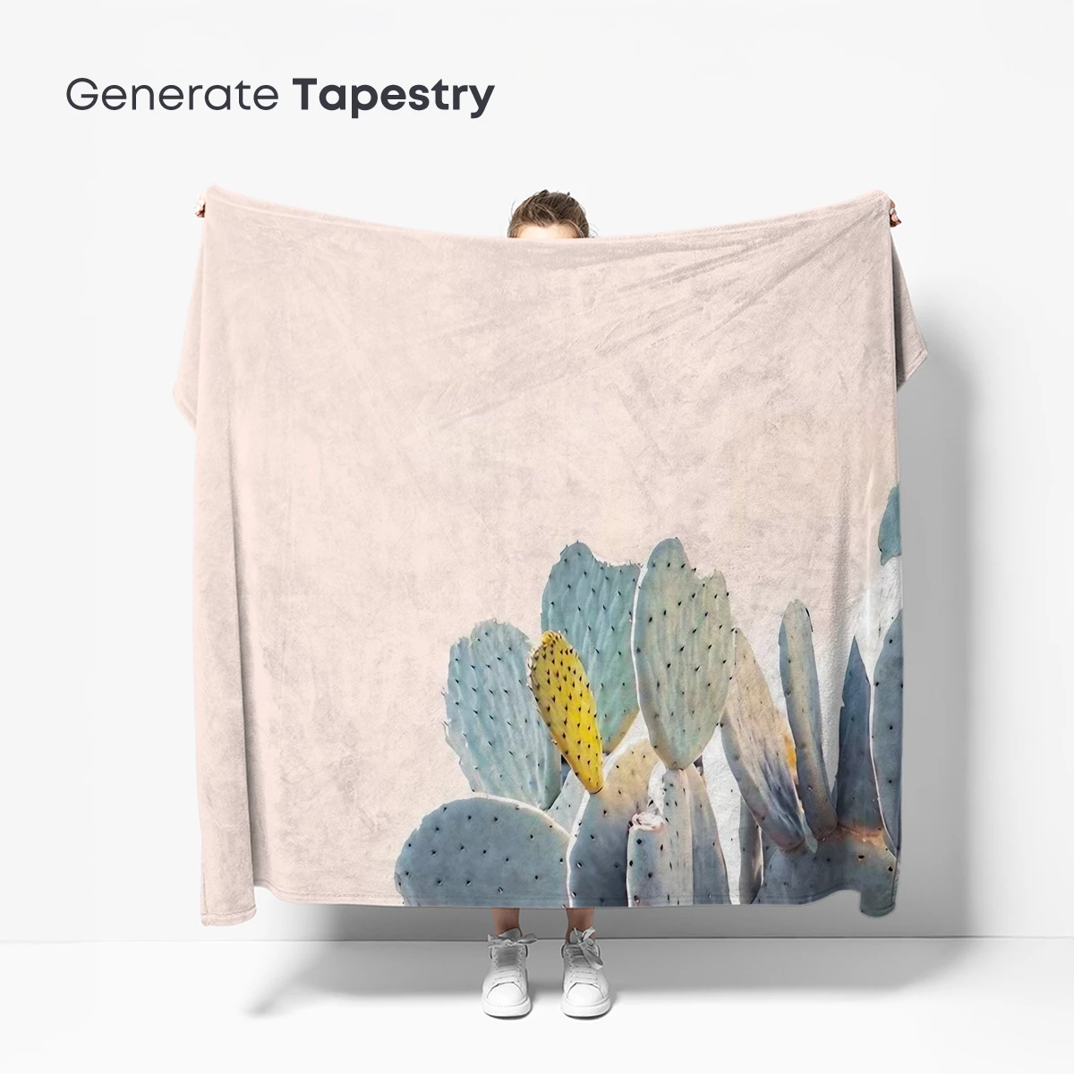 Desert Elegance: Prickly Pear in Pastel Hue - Image 5